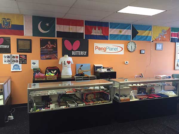 PongPlanet Table Tennis Club's Pro Shop