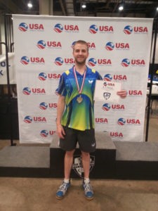 Coach AJ Carney from Triangle Table Tennis in Morrisville, North Carolina