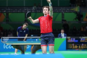 Great British take-off - Photo courtesy of ITTF / by Rémy Gros