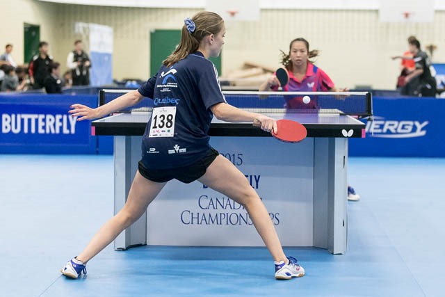Alicia Cote - 2015 Butterfly Senior Canadian Table Tennis Championships