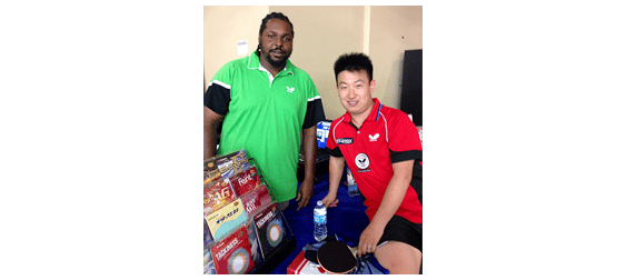 DJ Settle (left) with Eugene Wang