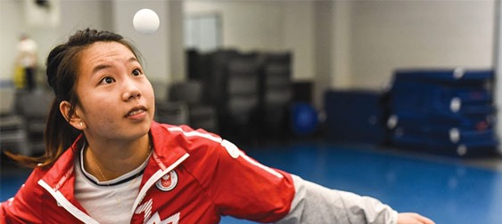 Anqi Luo at the University of Toronto Mississauga – Photo courtesy of The Medium / Photo by Mahmoud Sarouji