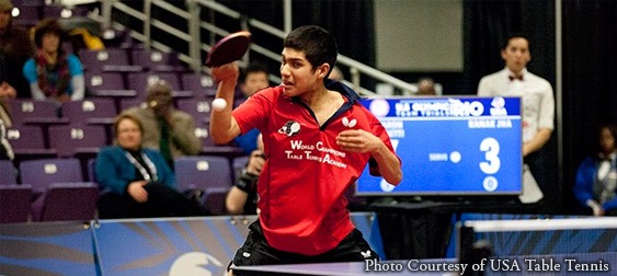 Six U.S. Athletes Who Won Olympic Trials For Table Tennis: Kanak Jha – Photo courtesy of USA Table Tennis