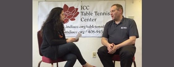 Gordon Kaye, USATT CEO, Interview at ICC Table Tennis Center