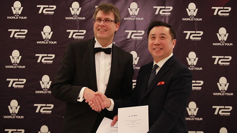 ITTF World Tour & T2 Sign Collaboration Agreement