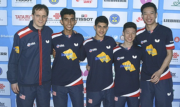 Table Tennis Teams Erfly Usa Table Tennis Men S Team 2018 World Championships