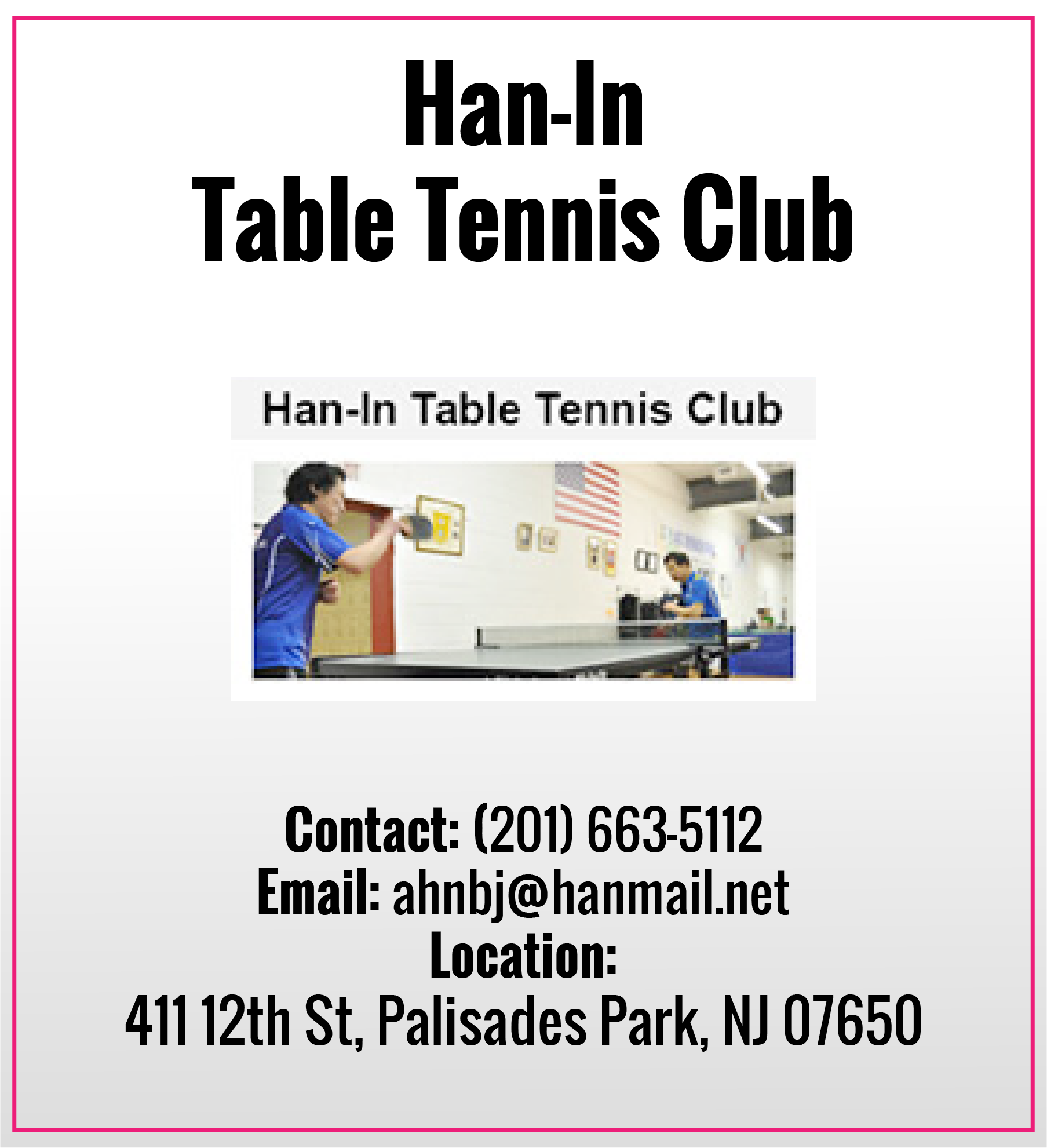 Han-In Table Tennis Club