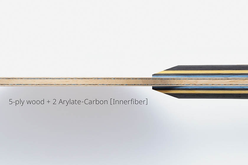 Ovtcharov Innerforce ALC: 5-Ply Wood + 2 Arylate-Carbon [Innerfiber]