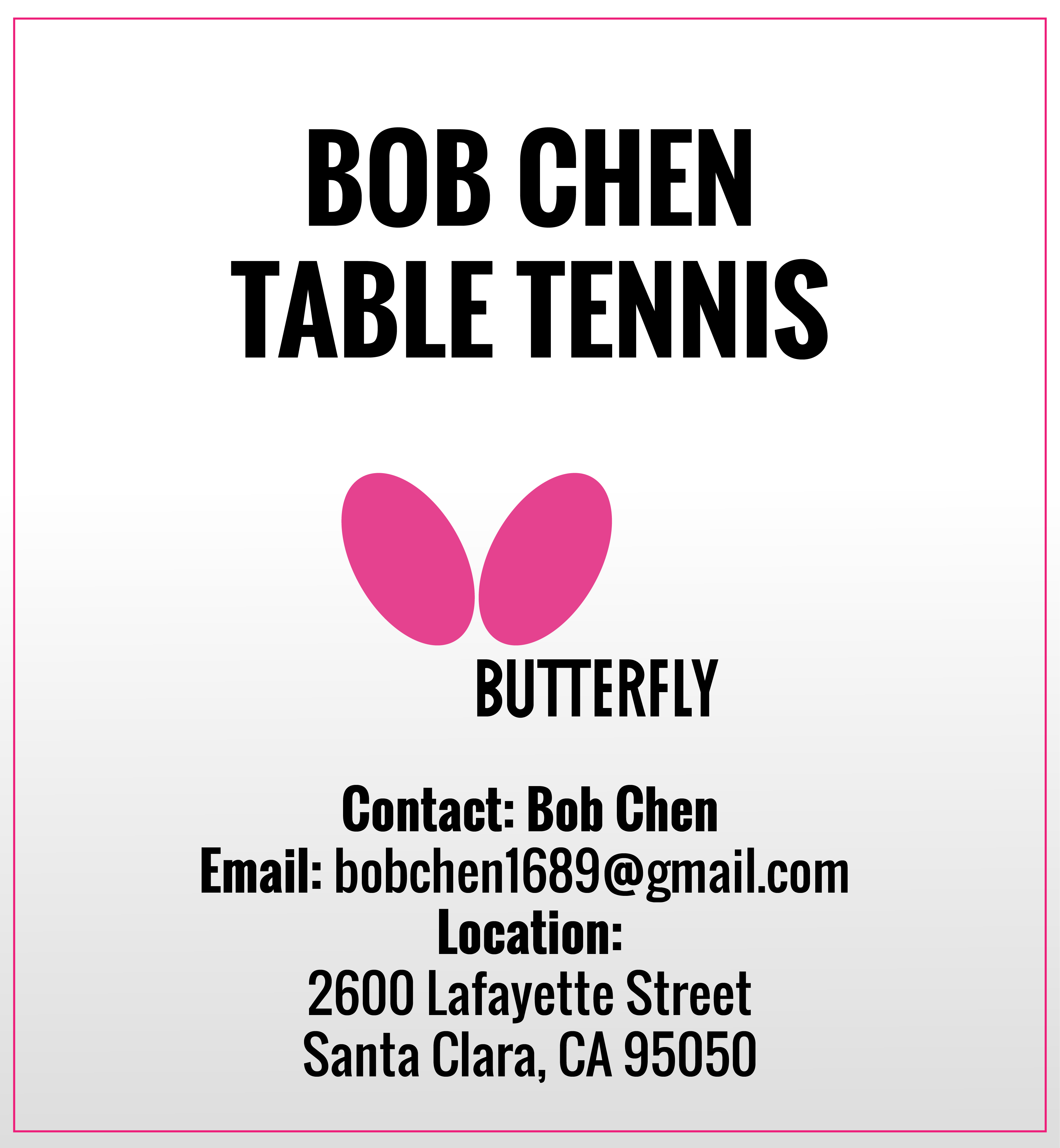 Bob Chen Table Tennis