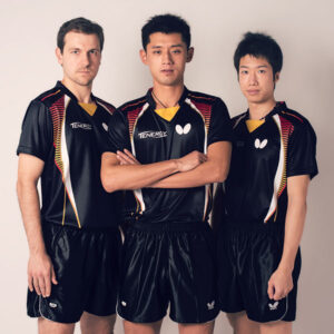 In 2014. The Butterfly stars Timo Boll and Zhang Jike and Jun Mizutani in one shot.