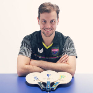 In 2018 New blades with his name; Timo Boll J, Timo Boll TJ and Timo Boll CAF.