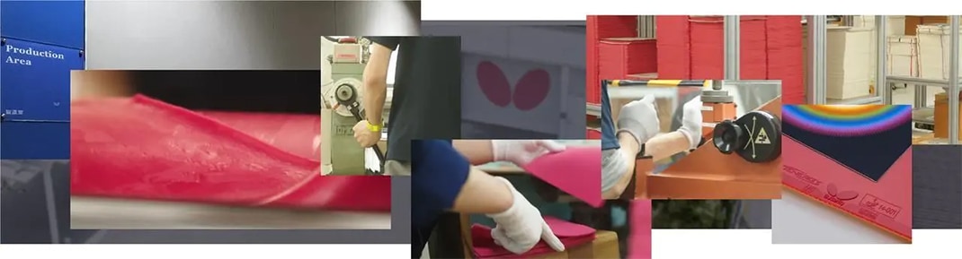 Manufacturing Process of Butterfly Rubbers