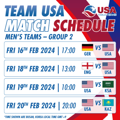 Men's Schedule