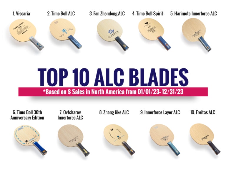 Top 10 Table Tennis Tables, Blades, Rubbers and More