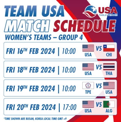 Women's Schedule