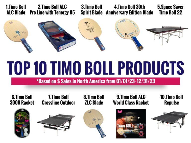 Top 10 Table Tennis Tables, Blades, Rubbers and More