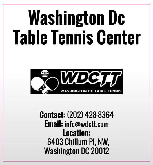 Washington DC Table Tennis Center (WDCTT)