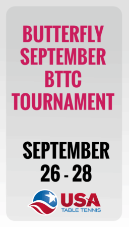 Butterfly September BTTC Tournament