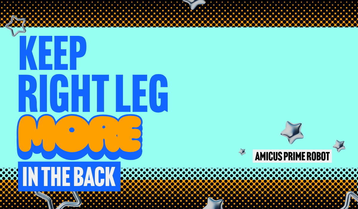 Keep Right Leg More in the Back